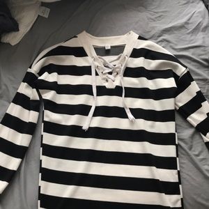 Chicwish stripe sweatshirt